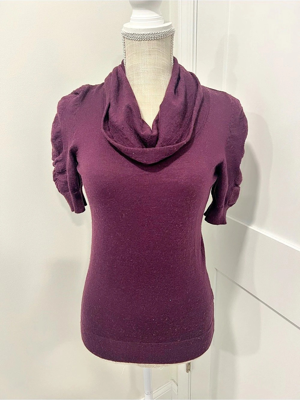 The Limited Cowl Neck Sweater in Purple Size Medium Like New